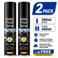 Waterproof Spray 300ml Fabric Shoe Protector Tent Water Repellent 1 2 3 Pack