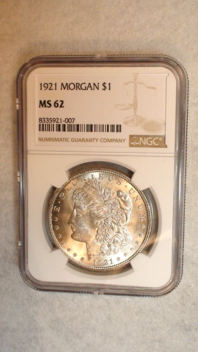 MS 62 Graded 1921 Year Morgan US Dollars (1878-1921) for sale | eBay