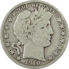 1910 Barber Silver Half Dollar VG Very Good 50c Coin SKU:I24978