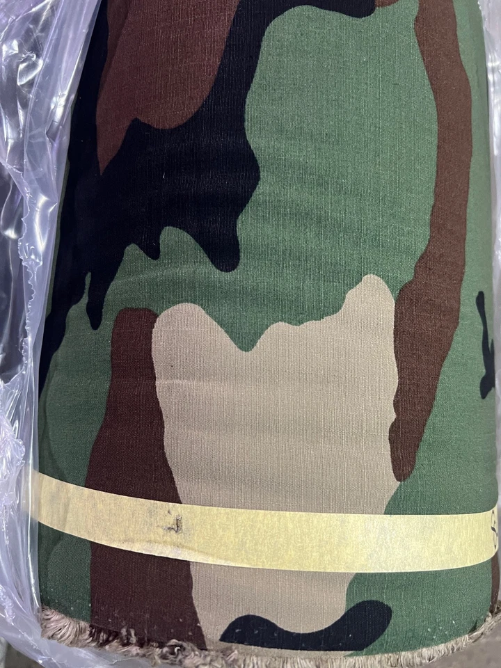 WOODLAND 100% Cotton RIPSTOP CAMOUFLAGE FABRIC MILITARY BDU 63" - Image 4 of 4
