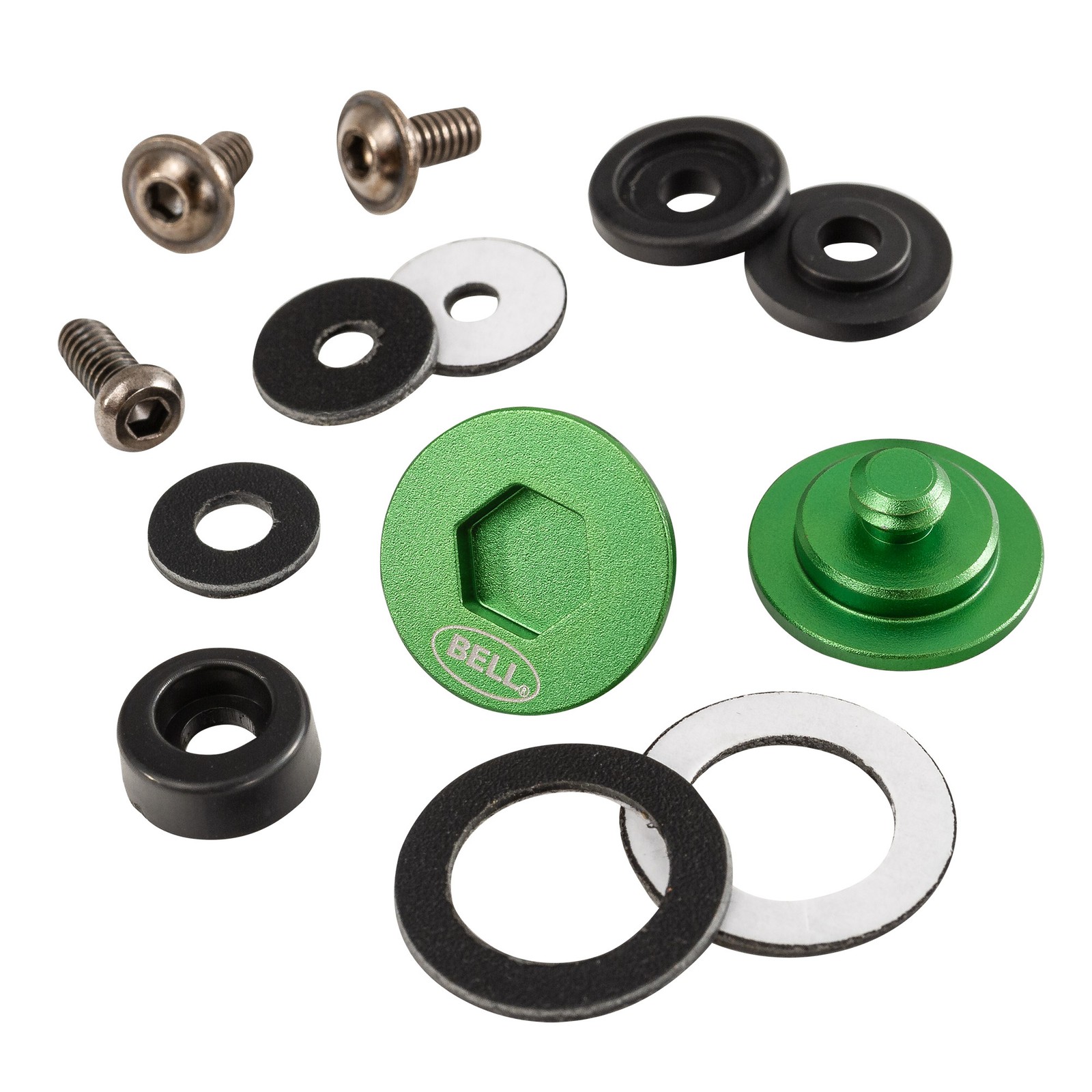 Bell Visor Pivot / Screw Kit - SV Pivot (SE03 / SE05) - Green - Motorsport