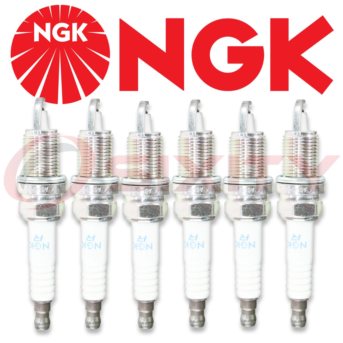 6-Chrysler-for Dodge V6 NGK OE Laser Double Platinum Spark Plugs ZFR5LP13G #7781