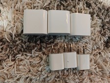Lot of 6 Genuine Apple A2305 A1385 and Various 5/20W USB-C Power Adapter White