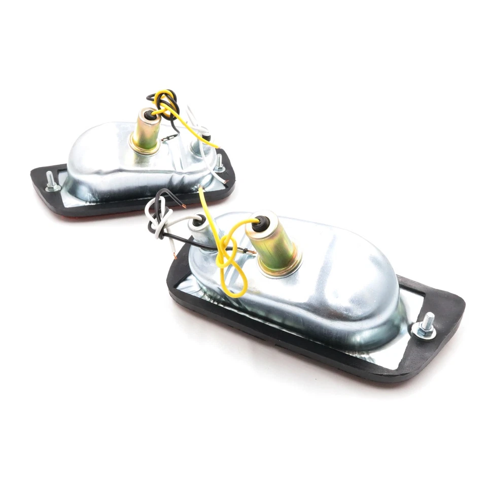 PAR DE LUCES DE GIRO DE ESTACIONAMIENTO DELANTERAS APTAS PARA DATSUN 620 1600 UTE ÁMBAR DIESTRO Y DERECHO NUEVO Foto 4 de 4