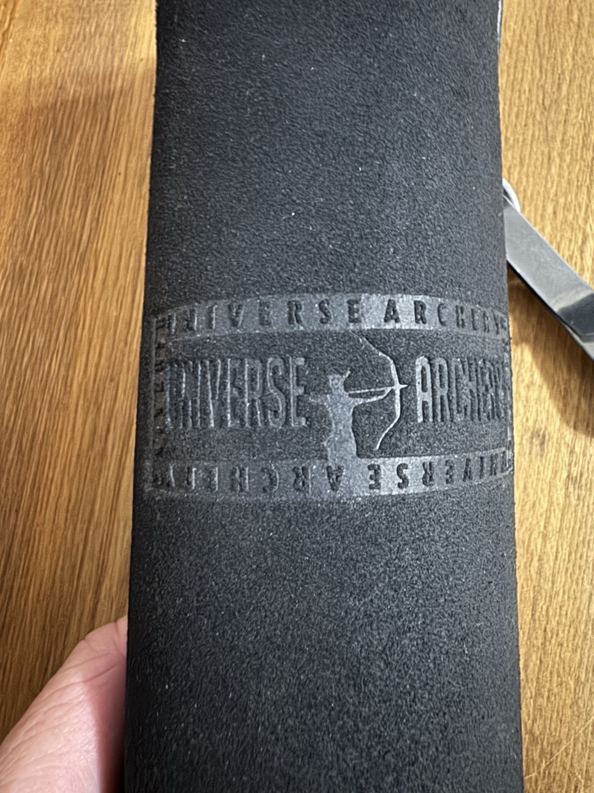 UNIVERSE ARCHERY Hip Arrow Quiver Genuine Suede Leather Arrow Holder Dark Brown