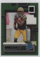 2022 Panini Clearly Donruss Rated Rookie Green /25 Romeo Doubs #85 0b4t