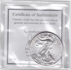 2015 $1 American Silver Eagle 1 oz .999 fine silver GovMint.com COA Uncirculated