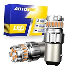 1157 LED Bulb Yellow for Turn Signal Light Bulb, 2057 2357 7528 BAY15D Amber