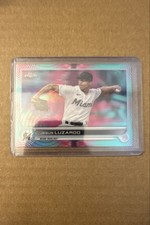 2022 Topps Chrome Sonic - Jesus Luzardo #112 Aqua & Pink Sonic Pulse  /199