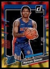 2023-24 Donruss RED/GOLD Laser Marcus Sasser Rookie Pistons #222 C60
