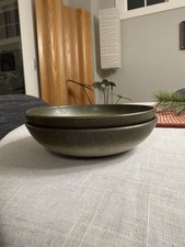 Vintage Pair Heath Ceramics Cereal Bowl Soup Sand And Sea 6.5 Mid Century Mod