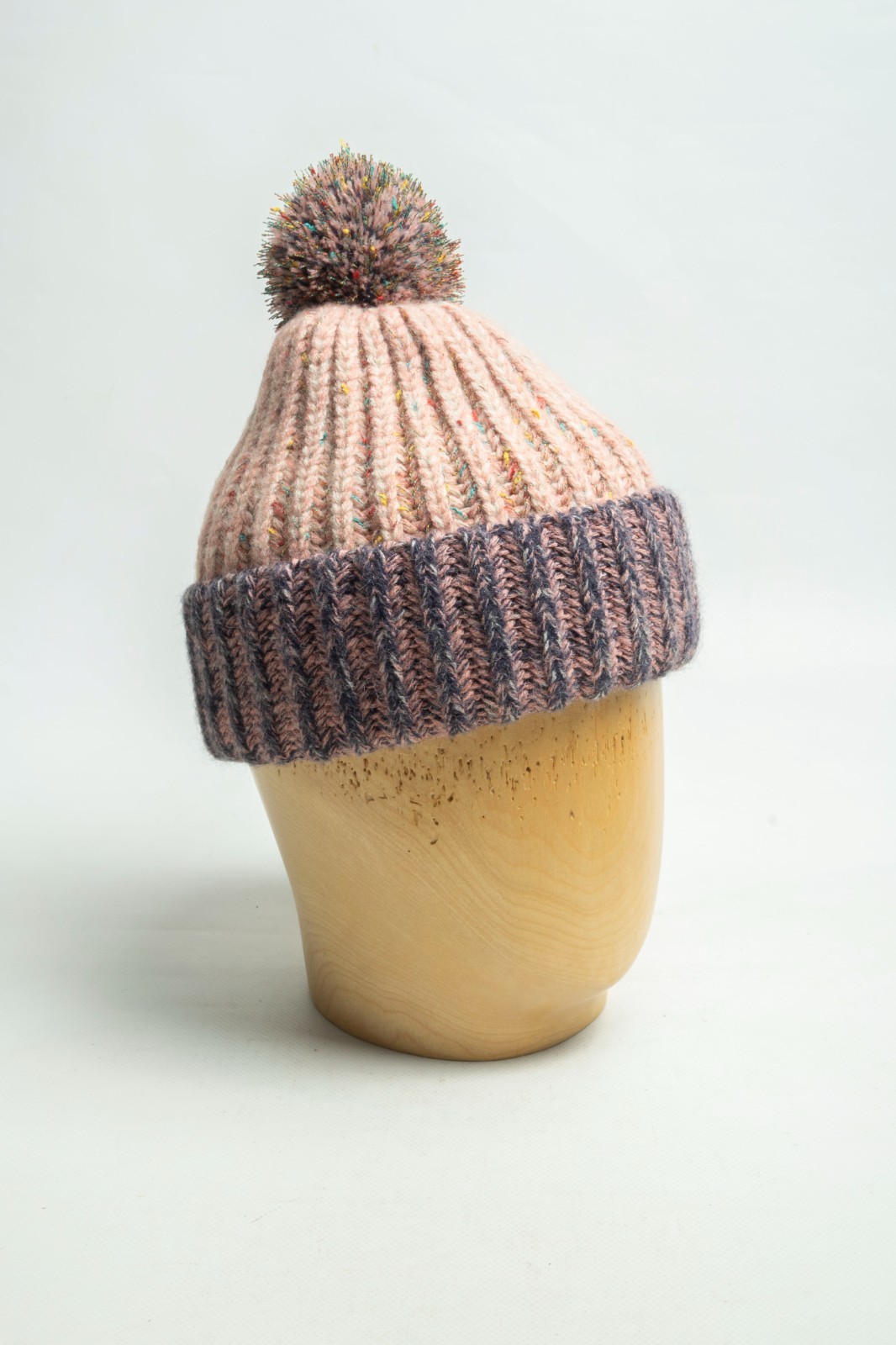 Barbour Norman Beanie Violet/Pink Women's Knit Hat Size M - L