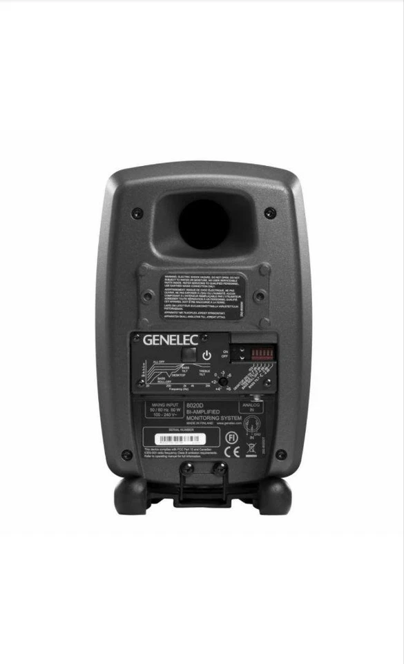 Genelec 8020DPM Studio Monitors Speaker Black Single 100–240V From Japan New - Image 2 of 3