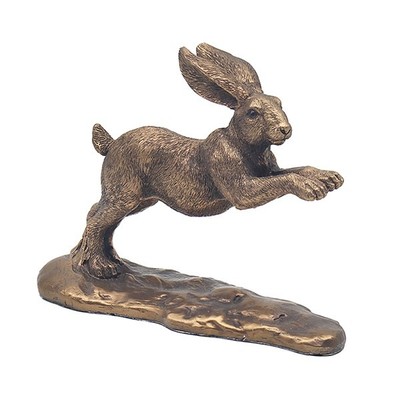 Lesser & Pavey Reflexionen Bronze Hasen Heimschmuck - laufende oder springende Posen