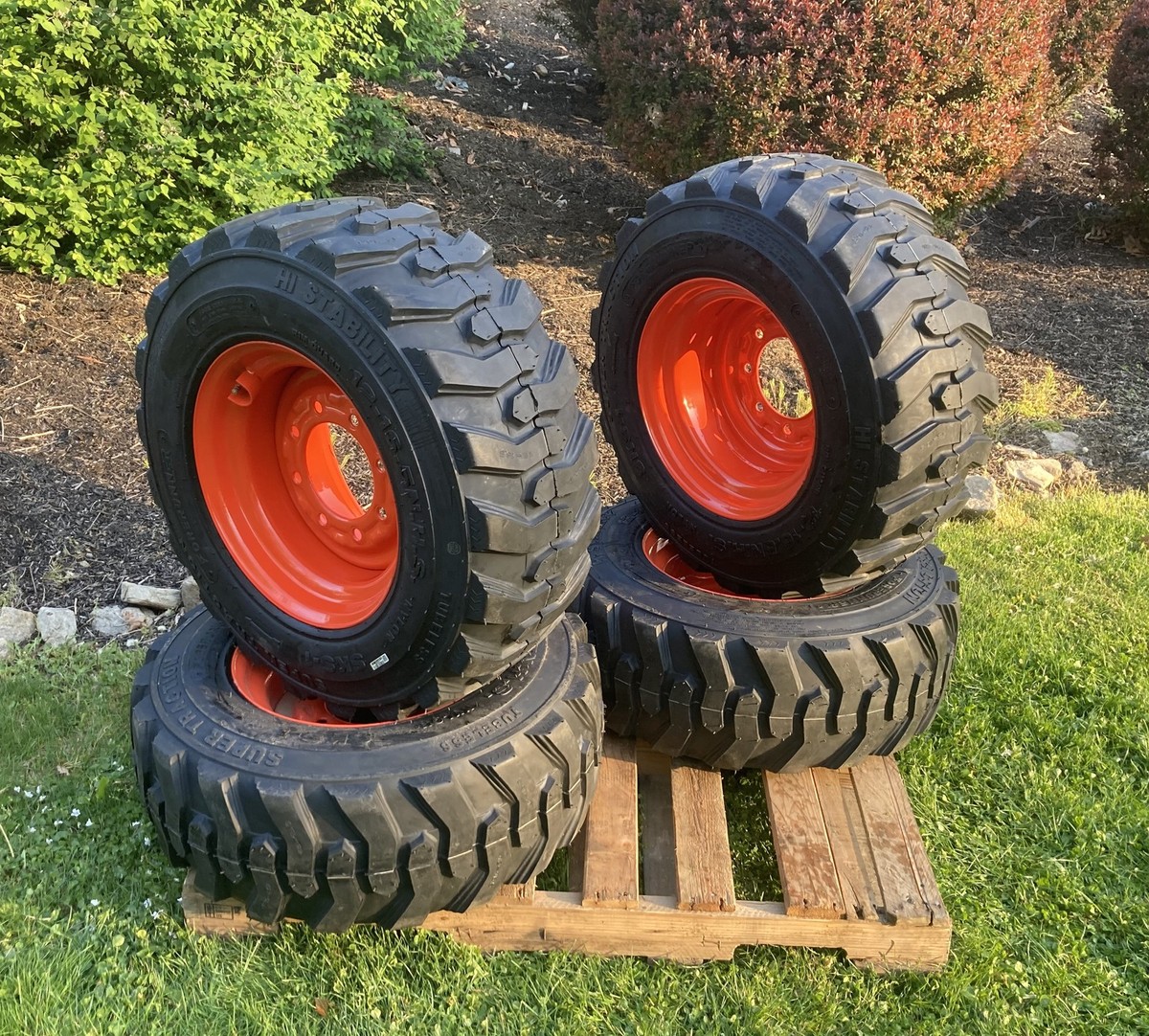 4-12X16.5 SKS-1 Skid Steer Tires/Rims for Bobcat R-Series S76,S66