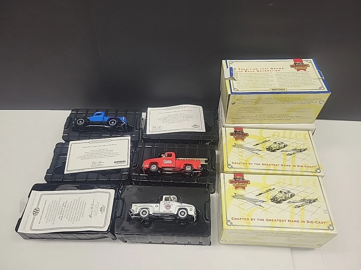 Matchbox 1/43 – Ford F100 Pick Up 1955 Red Crown Gasoline Santa Fe