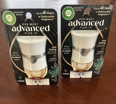 Air wick Advanced Plug In Scented Oil Warmer (2) New