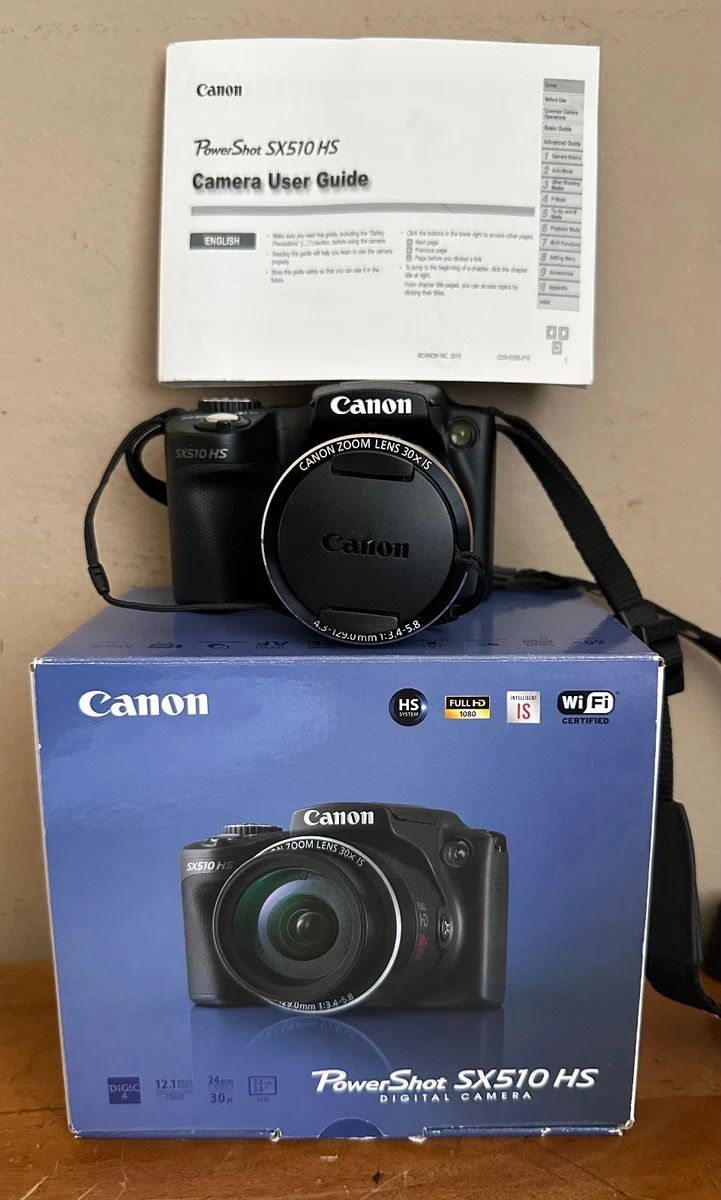 Canon PowerShot SX510 HS 12.1MP 30x Zoom WiFi 1080p Full HD CMOS