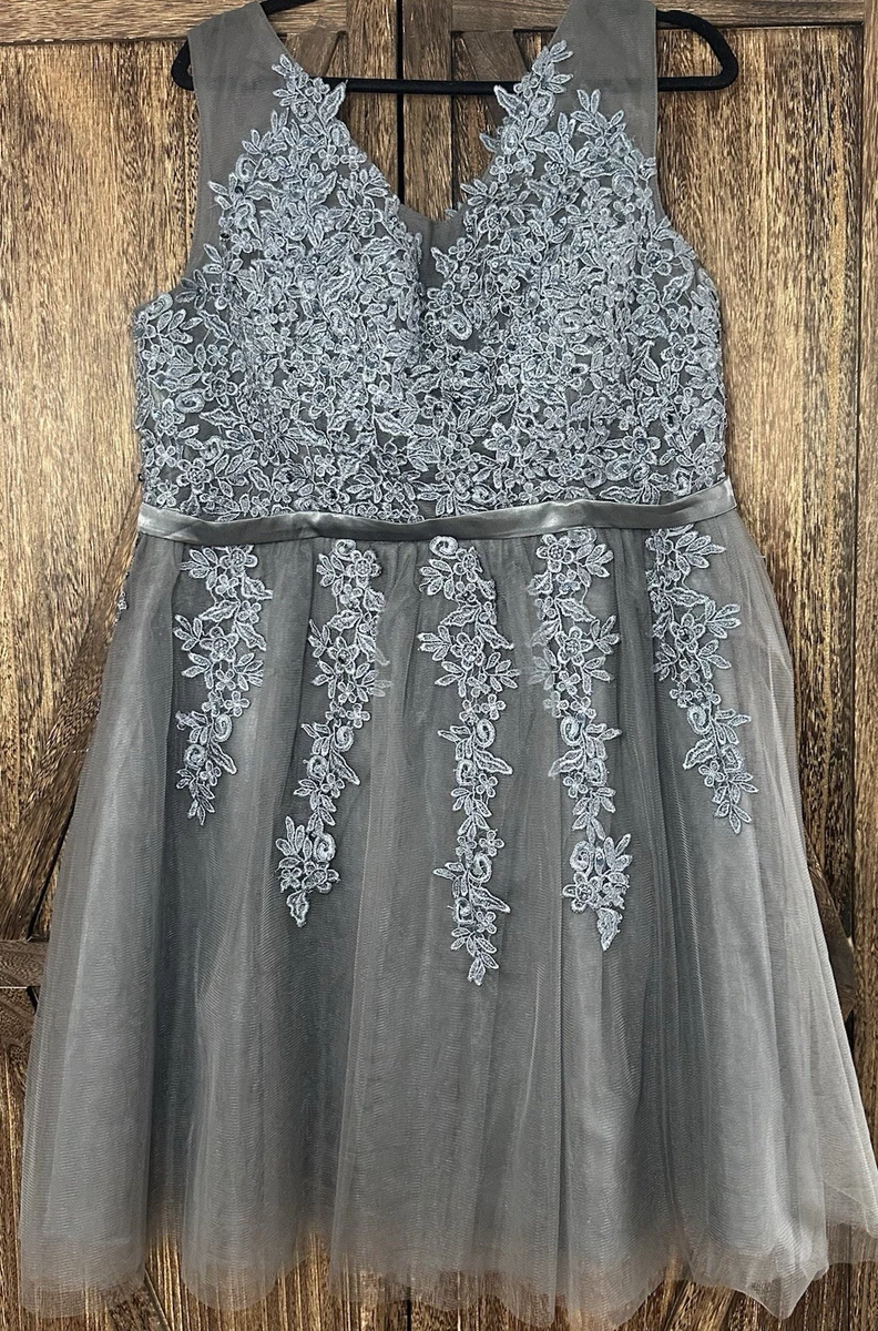 Lace Gray Bridesmaid Dresses for sale | eBay