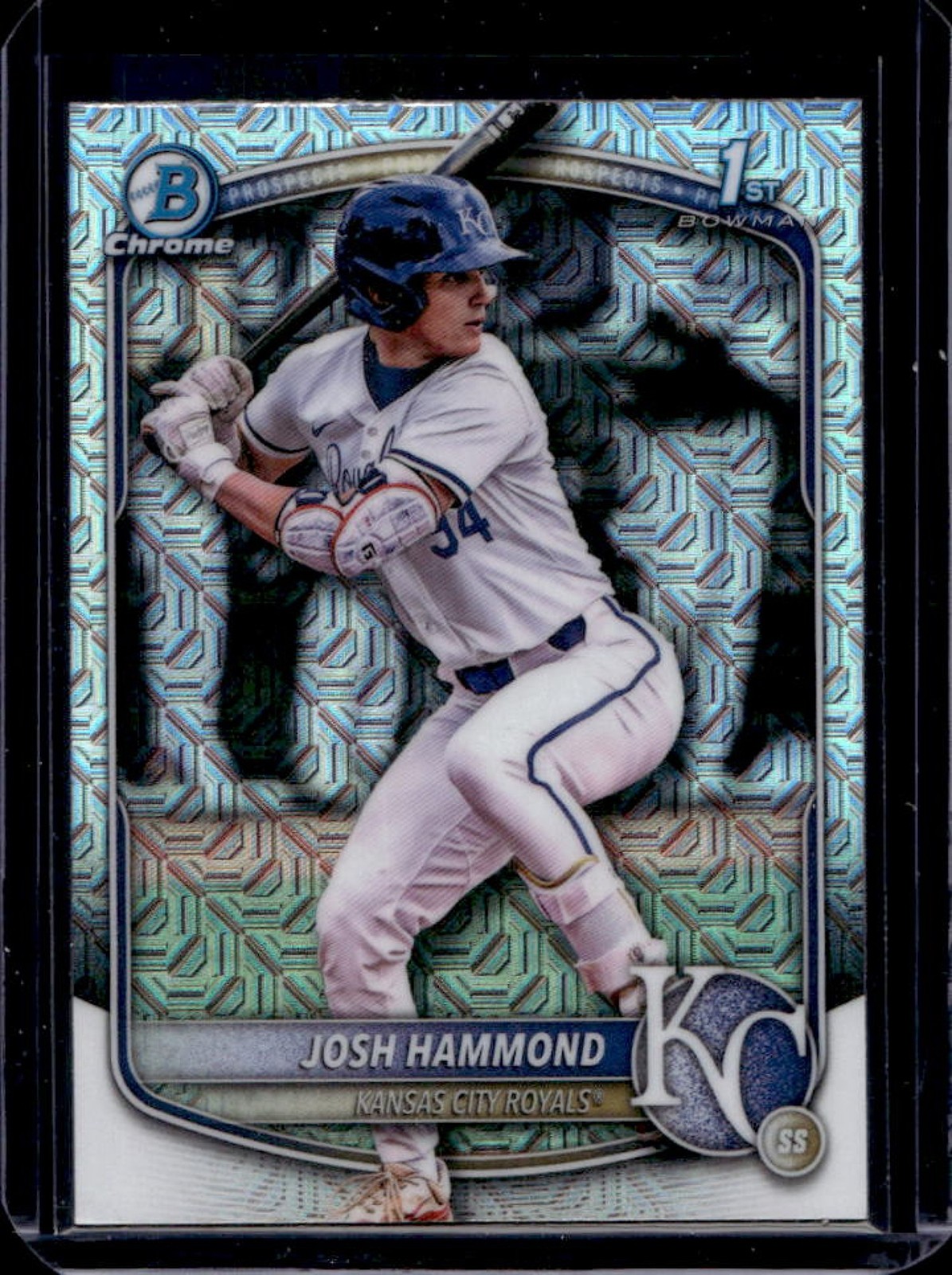 2025 Bowman Draft Josh Hammond Chrome Mojo Refractor 1st #BDC-185 Royals