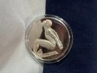 Sterling Silver Round JOHNNY WEISSMULLER FM 100 Greatest Events In Sports