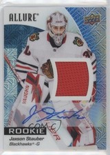 2023 Upper Deck Allure Rookies Blue Line Jersey 50/75 Jaxson Stauber Auto 0jg8