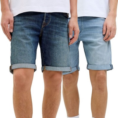 Jack & Jones Herren Jeans Shorts Herrenshorts Bermuda kurze Hose JJIRick JJFox