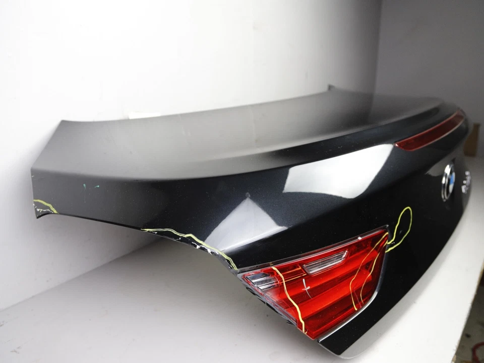 2012-2018 BMW F13 640i 650i COUPE LID TRUNK W/ CAMERA CARBON BLACK METALLIC 416 - Image 3 of 4