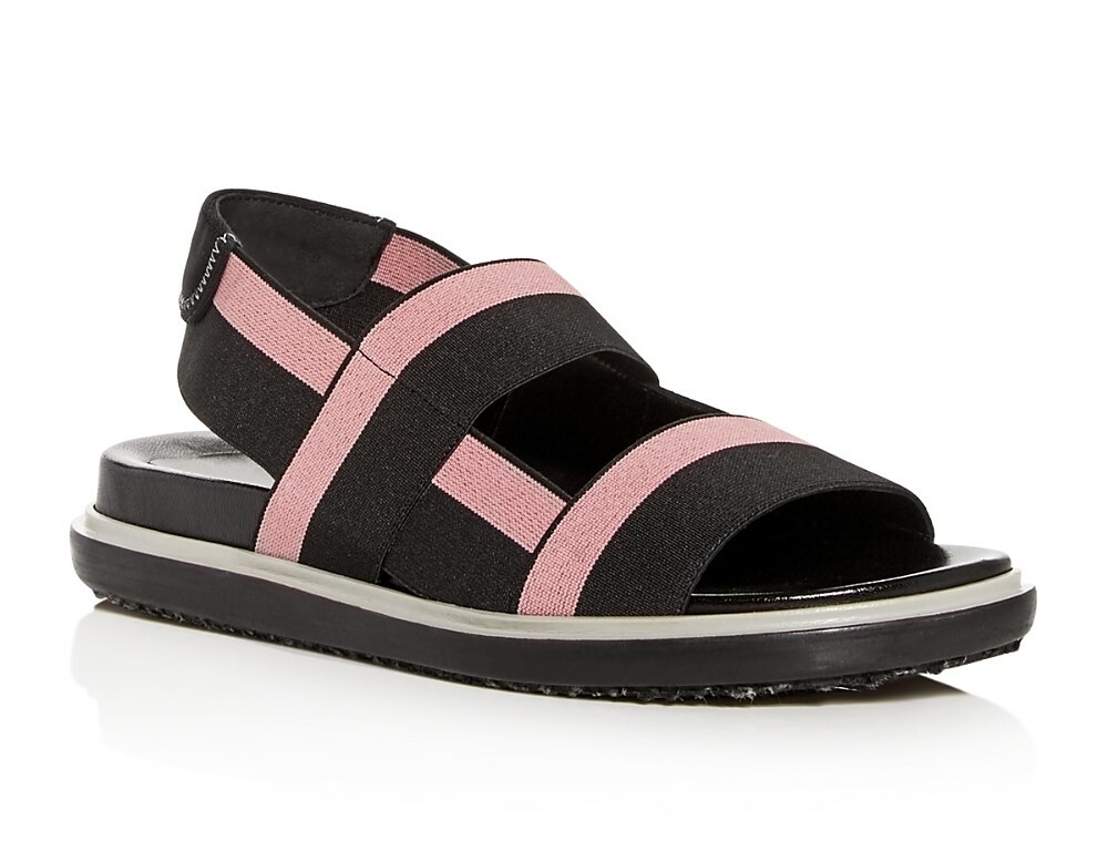 Marni 263176 Womens Fussbett Platform Sandals Black/Pink Size 39 M