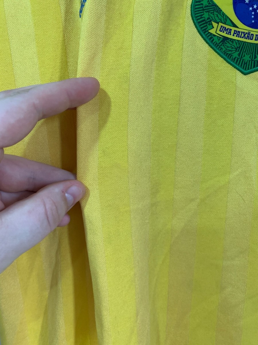 Brazil Home Football Shirt Adidas Originals Soccer Retro Size XS