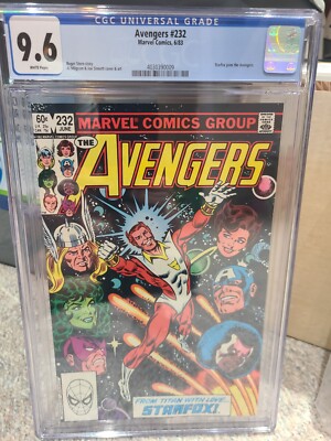 AVENGERS 232 CGC 9.6 1ST EROS STARFOX! JOINS THE AVENGERS! MARVEL 1983