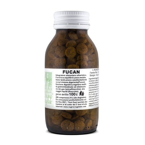 FUCAN 250 Compresse Fucus+Anice+Finocchio DIMAGRANTE SGONFIA Pancia METABOLISMO - Afbeelding 1 van 1