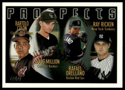 1996 Topps #428 Bartolo Colon / Doug Million / Rafael Orellano / Ray Ricken