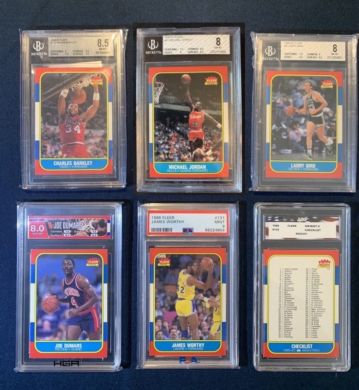 1986-87 FLEER BASKETBALL COMPLETE YOUR SET #57 Michael Jordan PSA BGS SGC U PICK