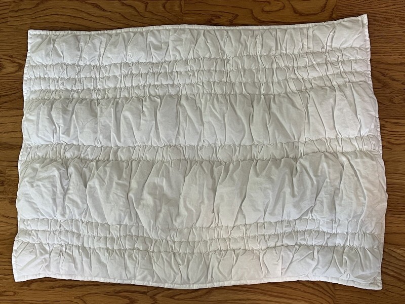 Pottery Barn Teen PBTeen White Ruched STD Pillow Sham