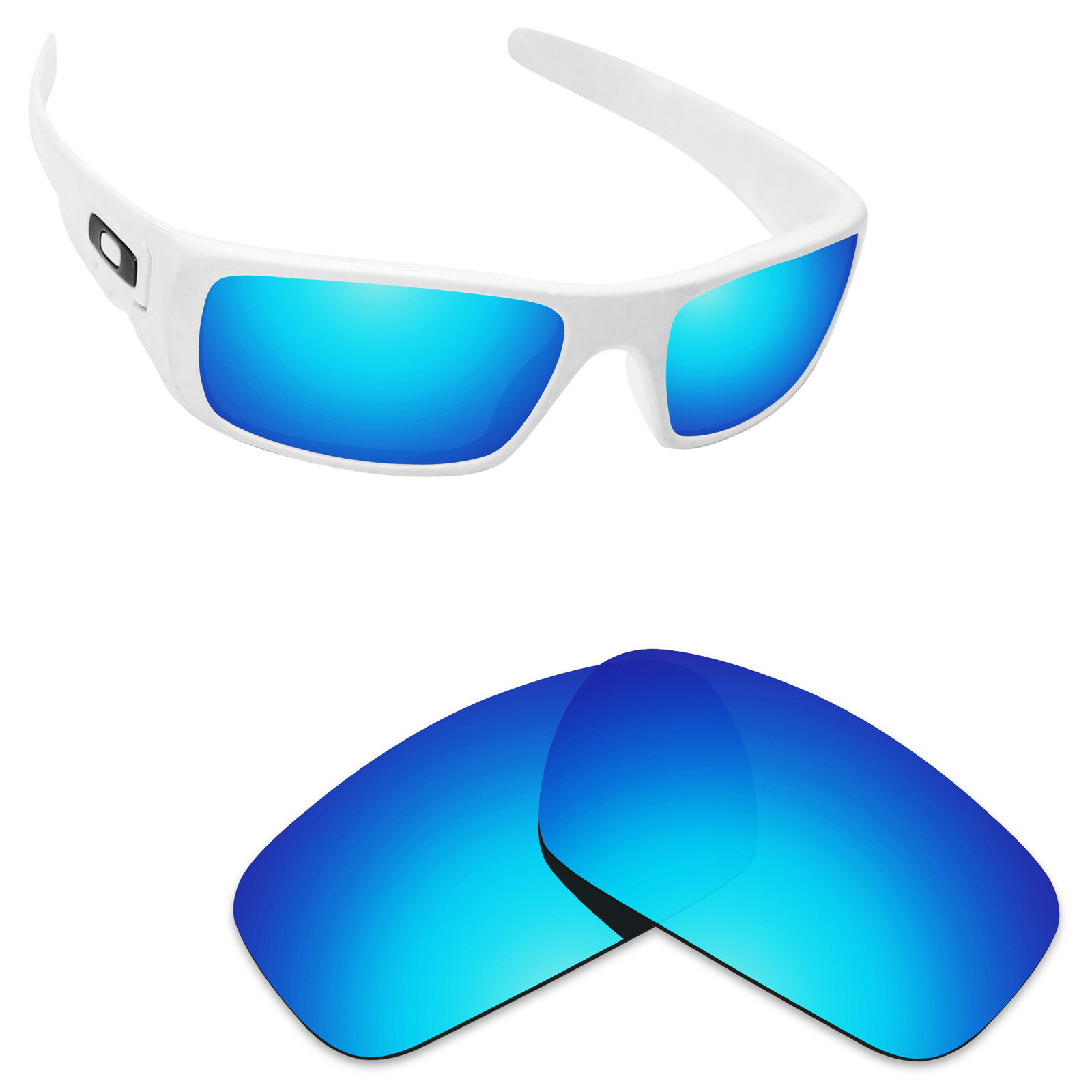 Hawkry Polarized Replacement Lenses for-Oakley Crankshaft Sunglass Ice Blue