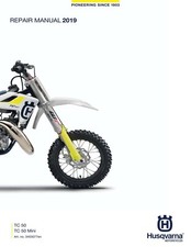Husqvarna Service Workshop Shop Manual Book 2019 TC 50 Mini
