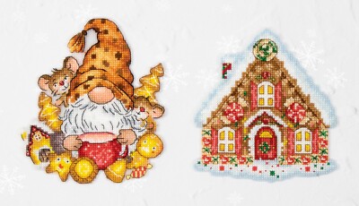 Spielzeug Kreuzstich-Sets - Der Wichtel & das Haus, JK036