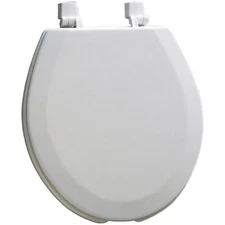 Mayfair 440EC 000 Open Front Molded Wood Toilet Seat with Dial-On Hinges, Round,