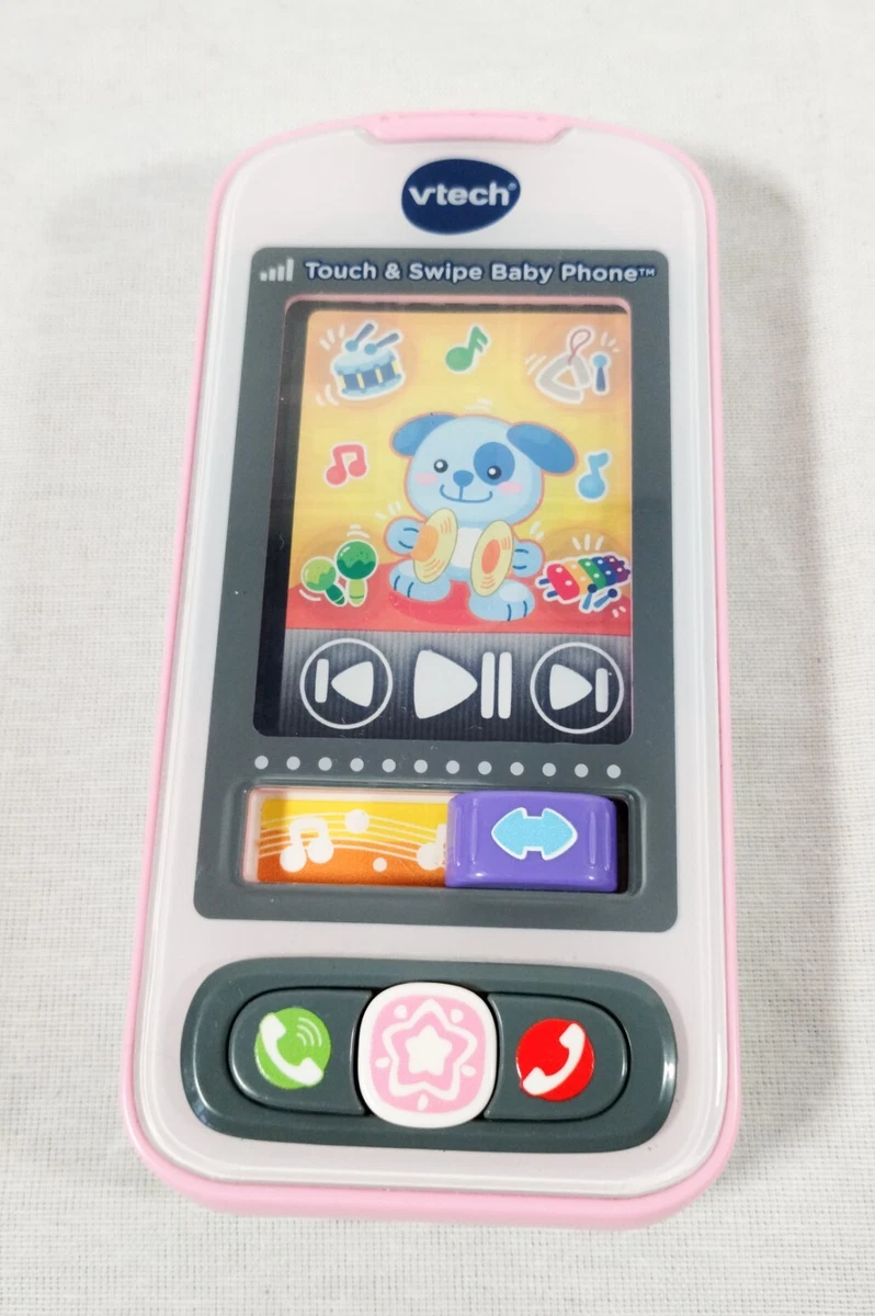Vtech touch and swipe baby phone pink discount