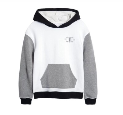 EPIC THREADS Big Boys Long Sleeve Angel White Skateboard Hoodie NWT