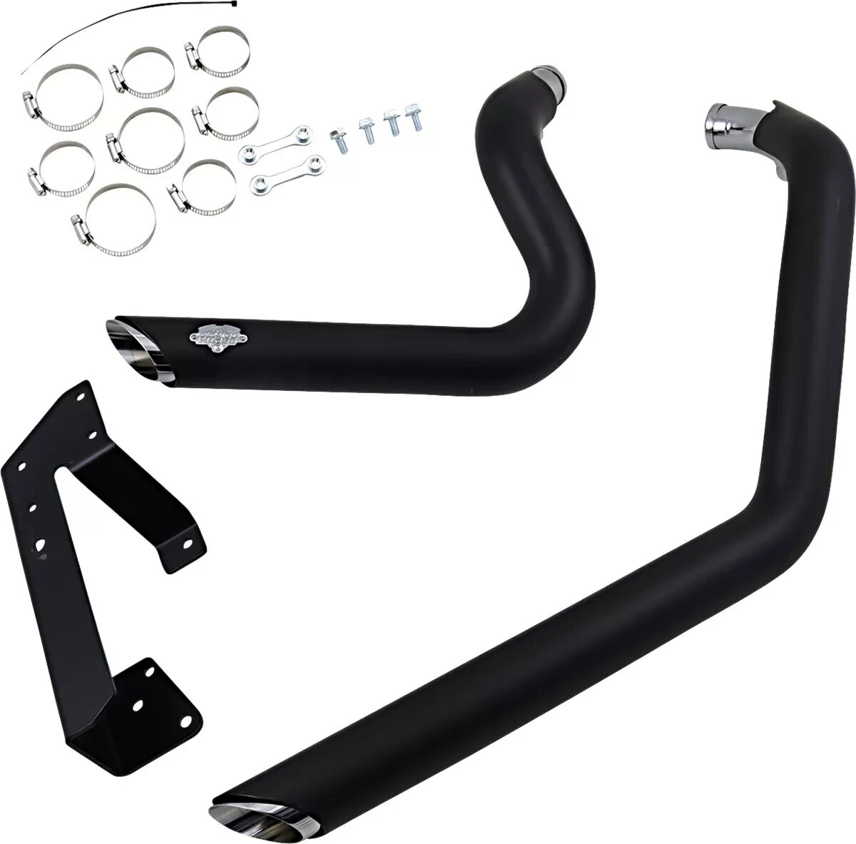 Vance & Hines - 47219 - Shortshots Staggered Exhaust System, Black