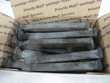 LOT of TEN (10) 5/8" X 6-1/2" Railroad Spikes - NEW - 13
