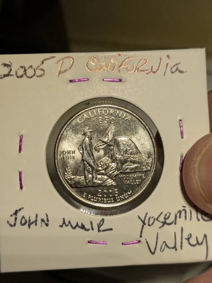 2005 D Washington 50 State Quarter Mint State Satin Finish California Yosemite - Image 2 of 4