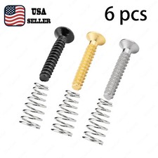 6x Single coil pickup mounting Countersunk Head Screws  Springs For Strat Tele