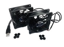 Dual 80mm Usb Cooling Fans