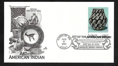 #3873g 37c Art of the American Indian -Acoma pot- ArtCraft FDC