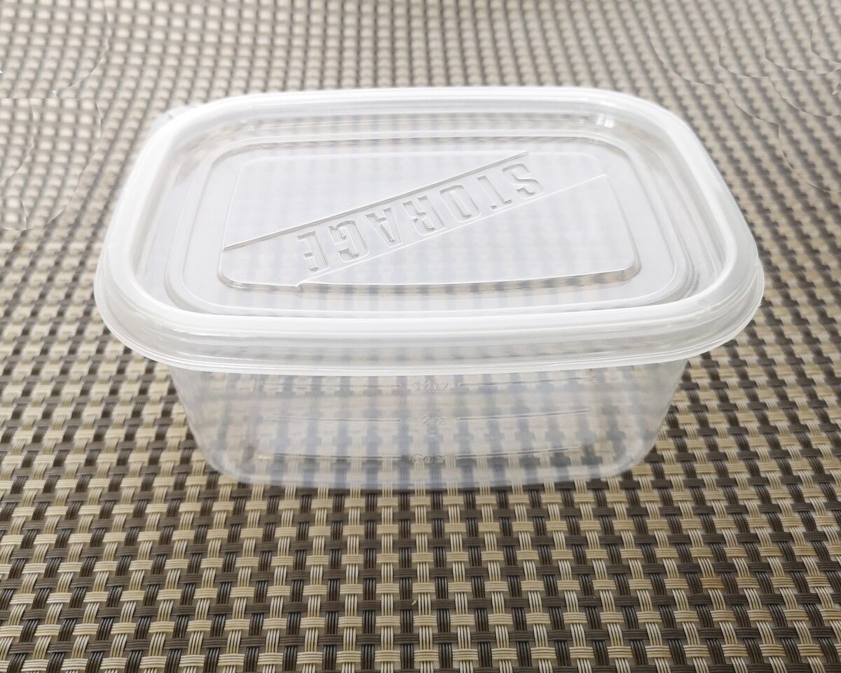 Pack 10 Cake Box Meal Prep Containers. Reusable Plastic Food