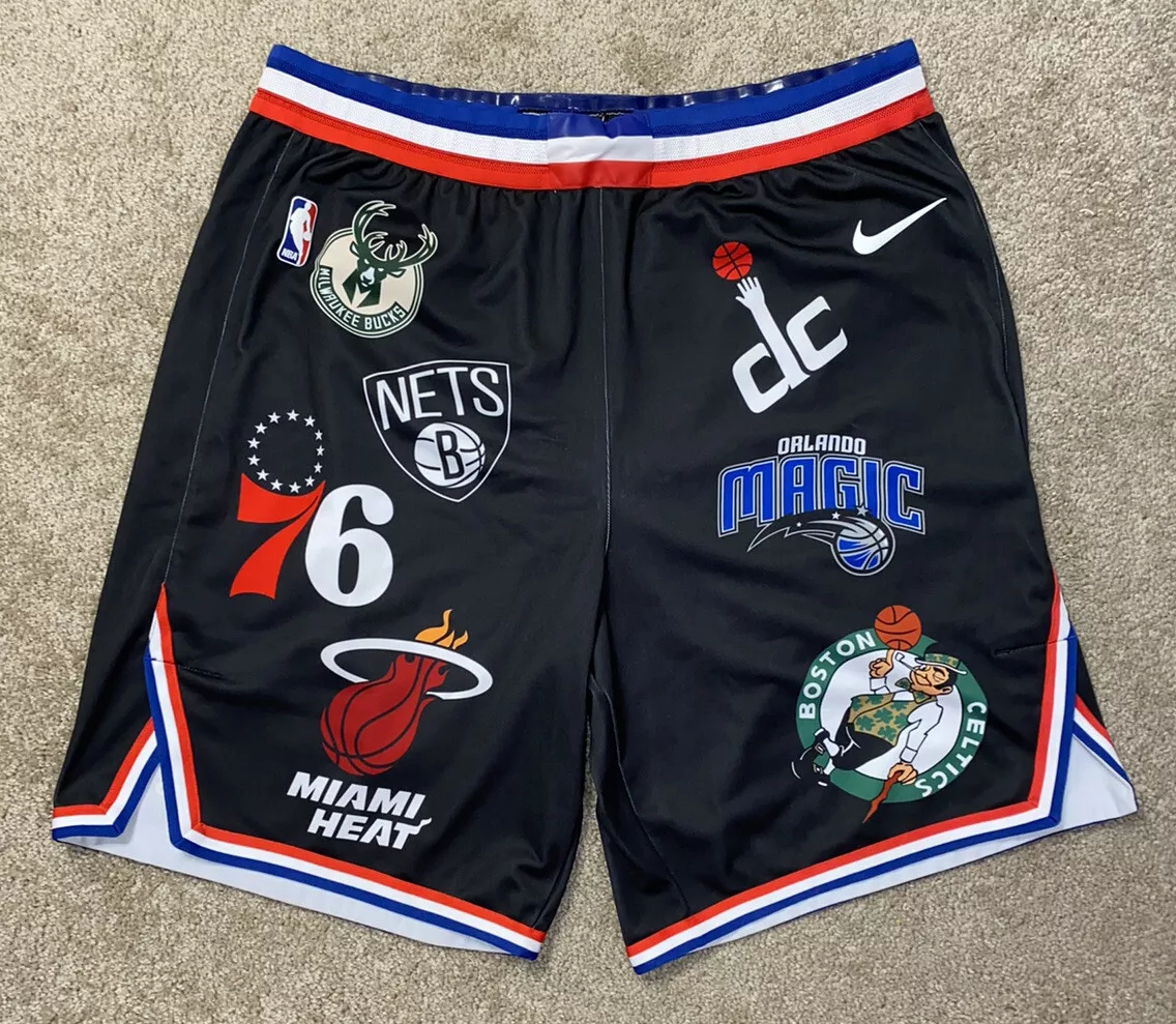 Supreme Nike NBA Teams Authentic Shorts Black Extra Large XL 42 SS18 Logo 1  2 3