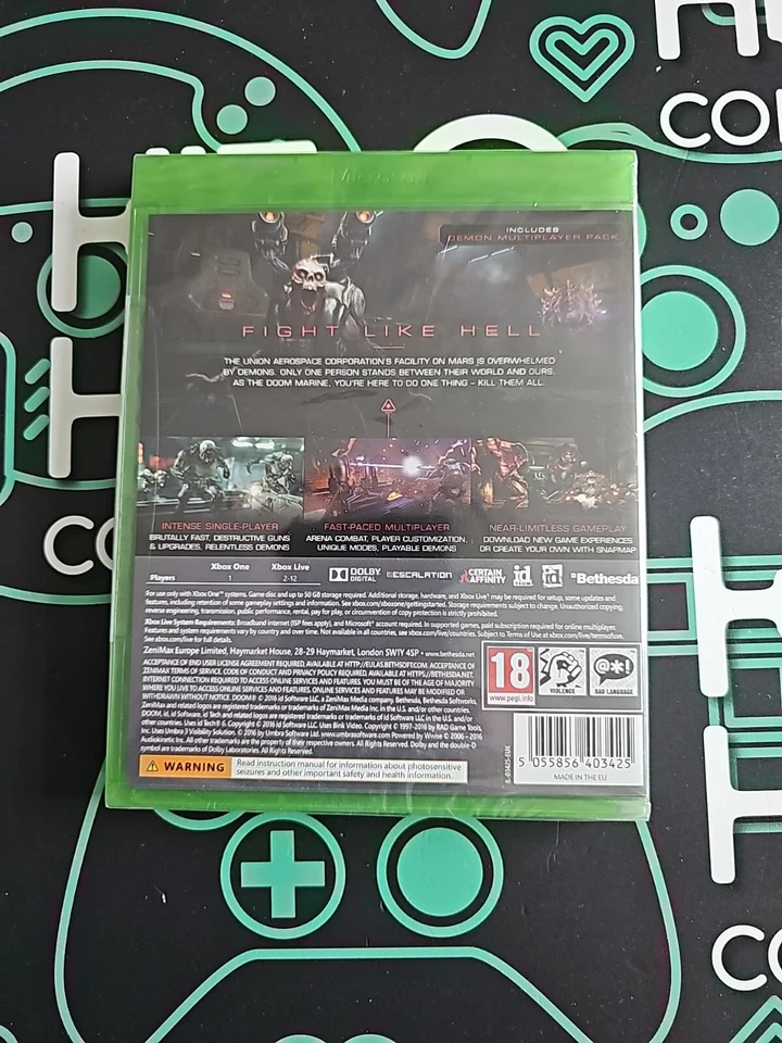 Doom EU Edition Video Game for Microsoft Xbox One - Image 2 of 3